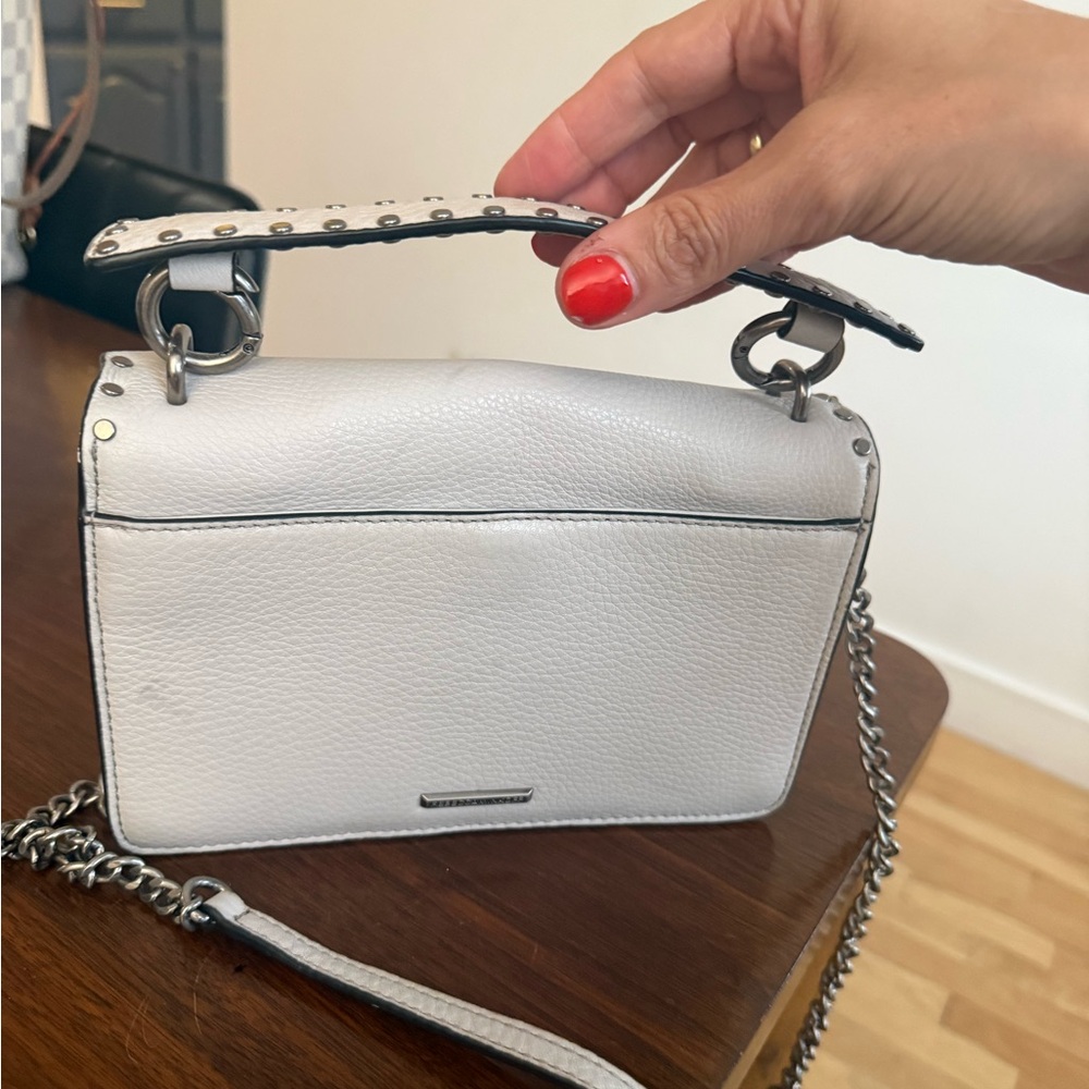 Rebecca Minkoff White Studded Crossbody Bag - Picture 5 of 12